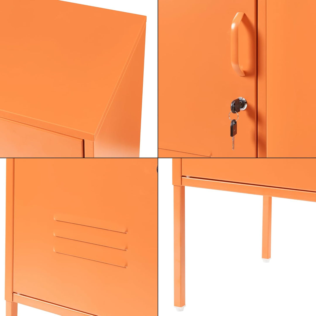 [en.casa] Nachtschrank Hausjärvi Nachttisch 82 x 35 x 35 cm Nachtkästchen Beistelltisch mit 1 Tür Me