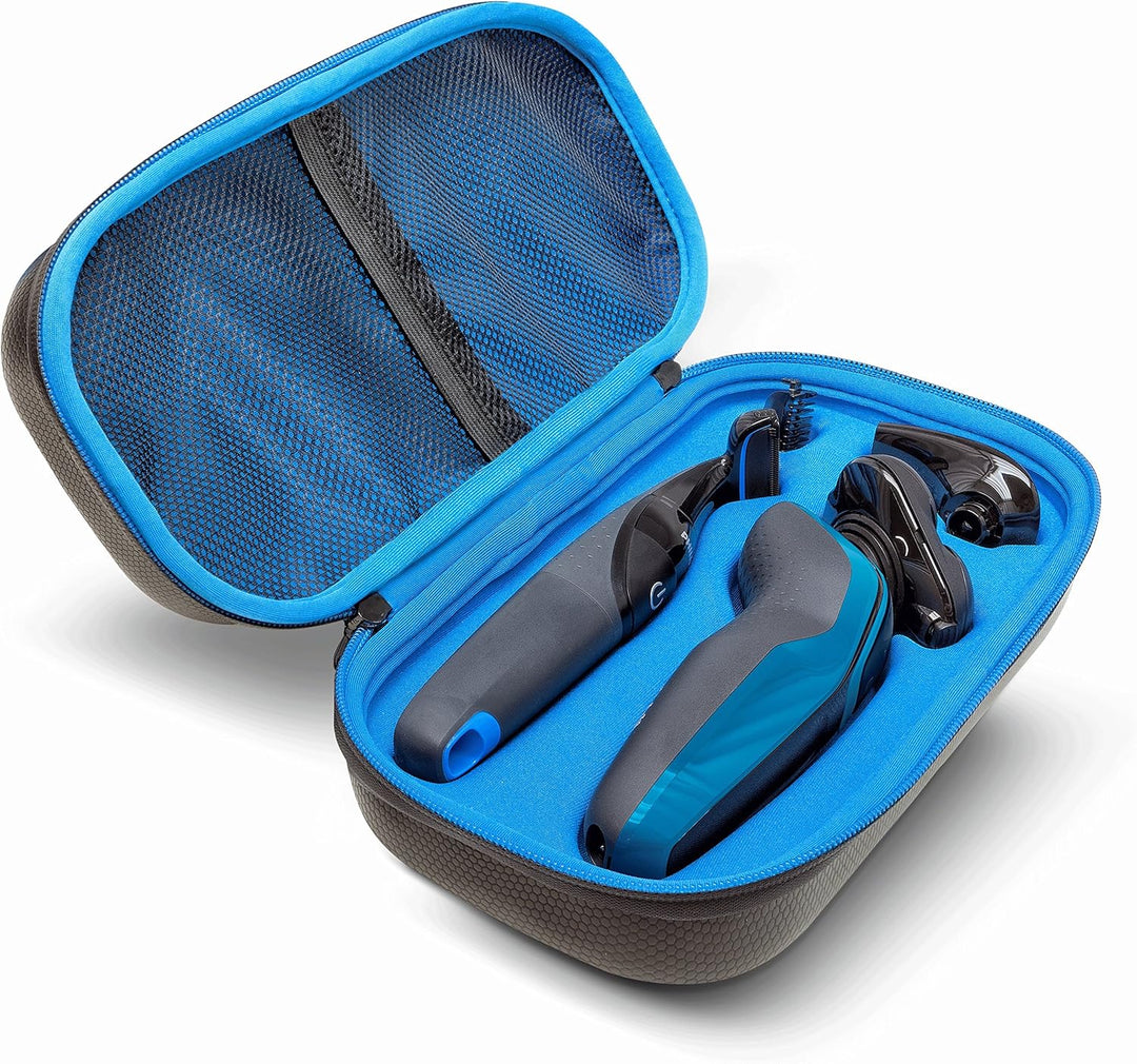 Philips AquaTouch - Rasierapparat (Rotorrasierer, Schwarz, Blau, LED, Batterie, Nickel-Metallhydrid