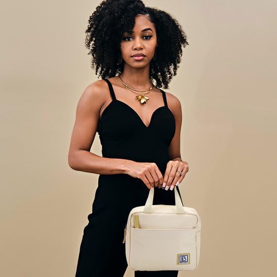 Brisby 4L Kühltasche Lunchtasche – Smooth Creme – Kompakte isolierte Tasche für Arbeit, Schule & unt
