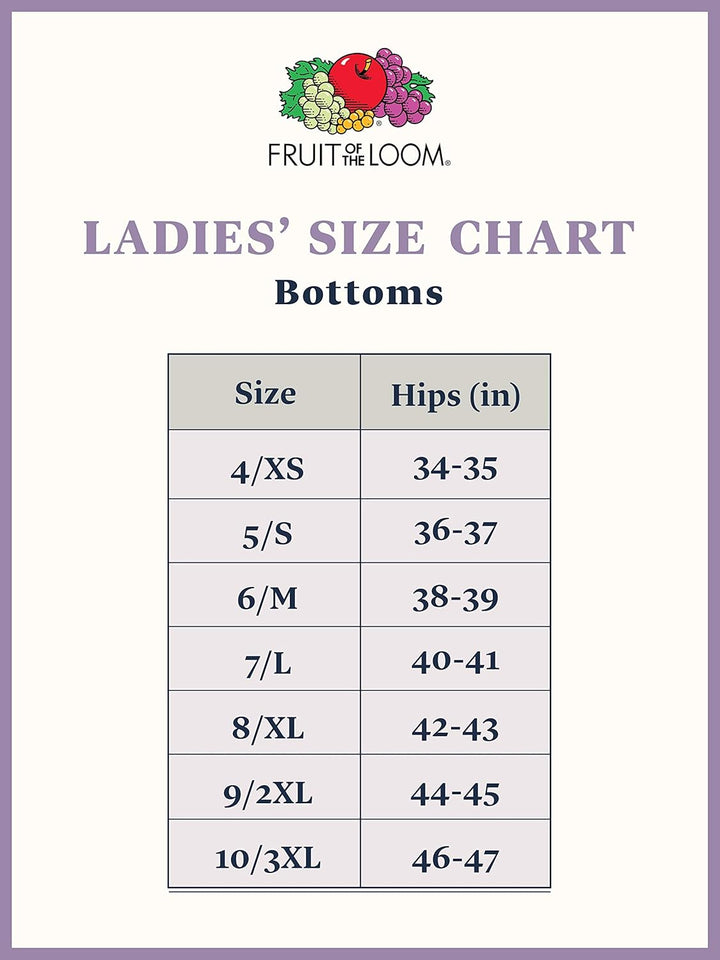 Fruit of The Loom Women's Beyondsoft Bikini, 12 Pack, Assorted 5