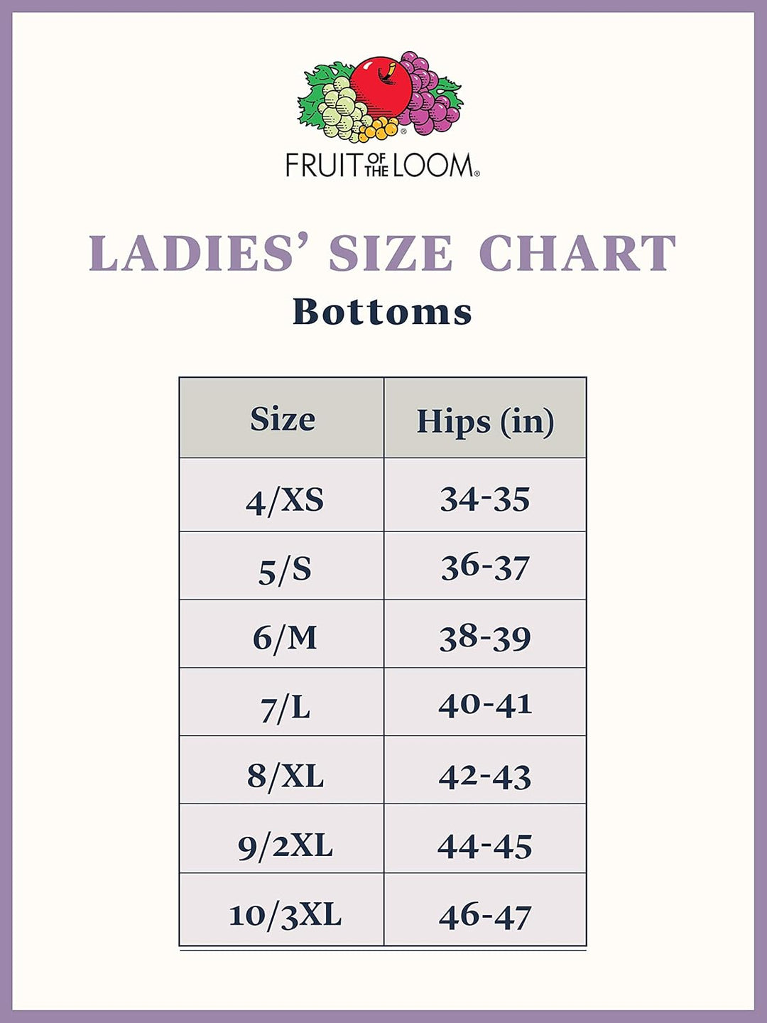Fruit of the Loom Damen Unterwäsche Slip (Regular & Plus Size), 5