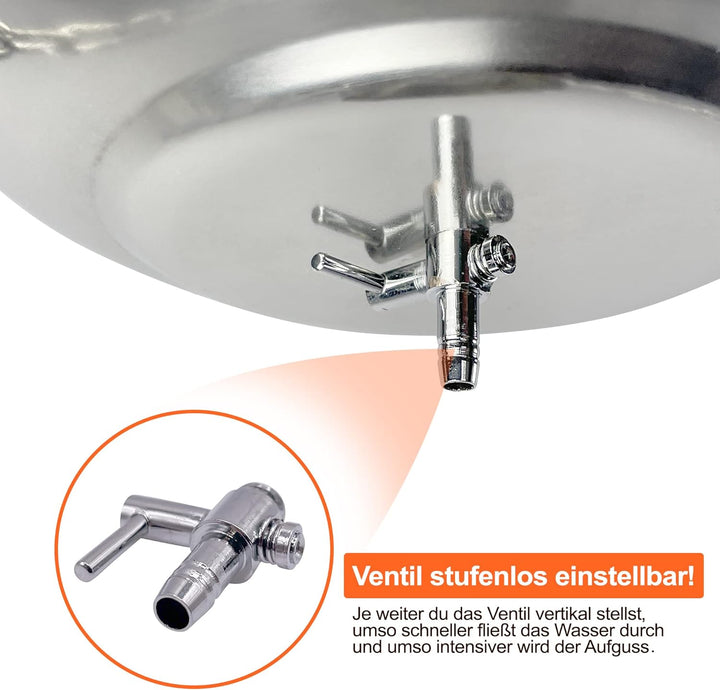 Original Steam Butler Home - Automatischer Aufguss für die Sauna/Heimsauna/Gartensauna - Material: E