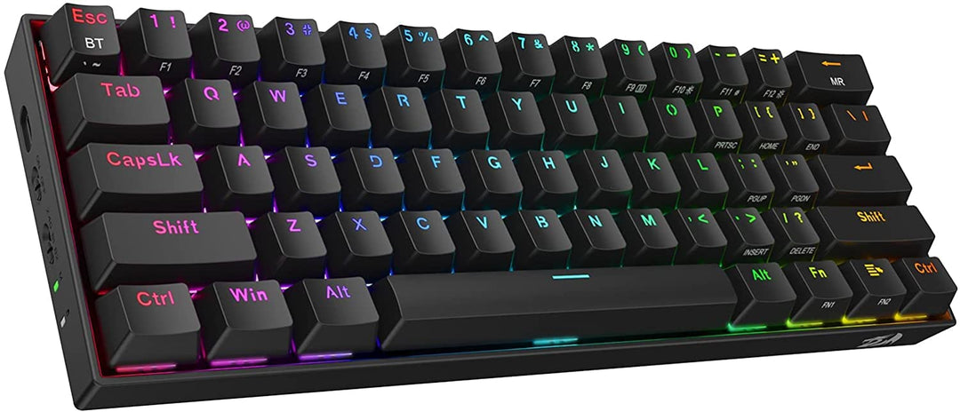Redragon K530 Pro Draconic 60% Bluetooth/kabelgebundene / 2,4 GHz kabellose mechanische Tastatur, 61