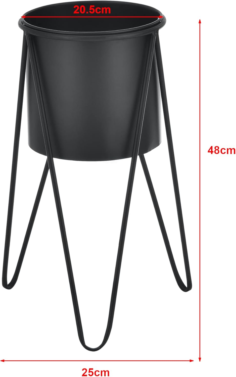 [en.casa] Pflanzständer im 2er Set Blumenständer aus Metall Blumentopf Ständer mit Übertopf Blumento