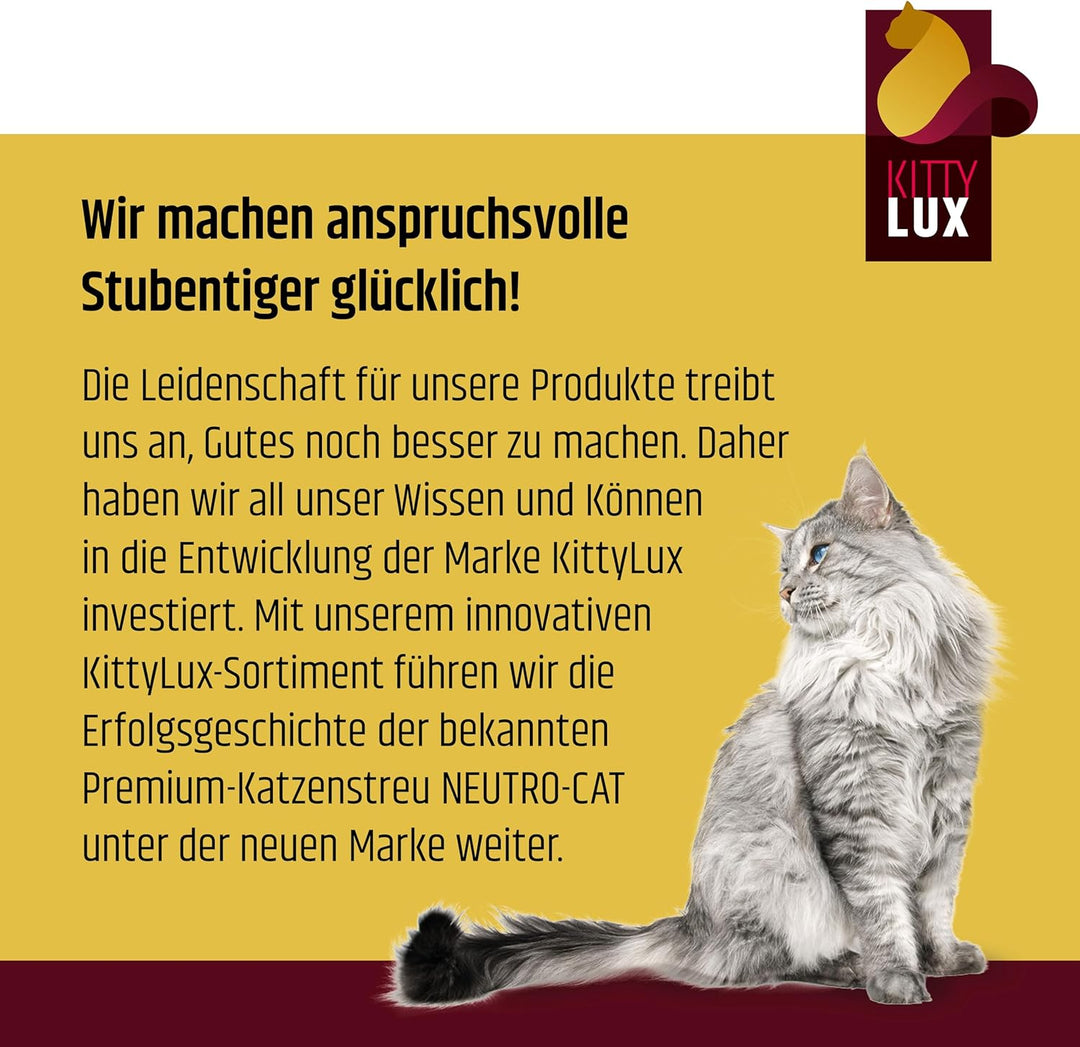 klumpende Katzenstreu Ultimate Pure 10kg ohne Duft für Sensible Katzen, Klumpstreu 100% Naturbentoni