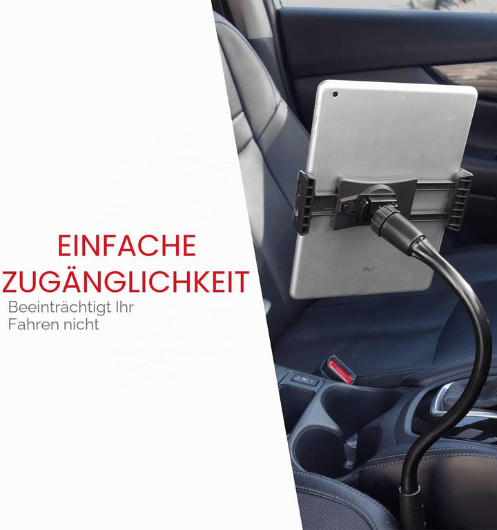 Macally CARFLOORMOUNT, anschraubbare Auto-Halterung für Auto-/LKW-Sitzschiene, verstellbar für Handy