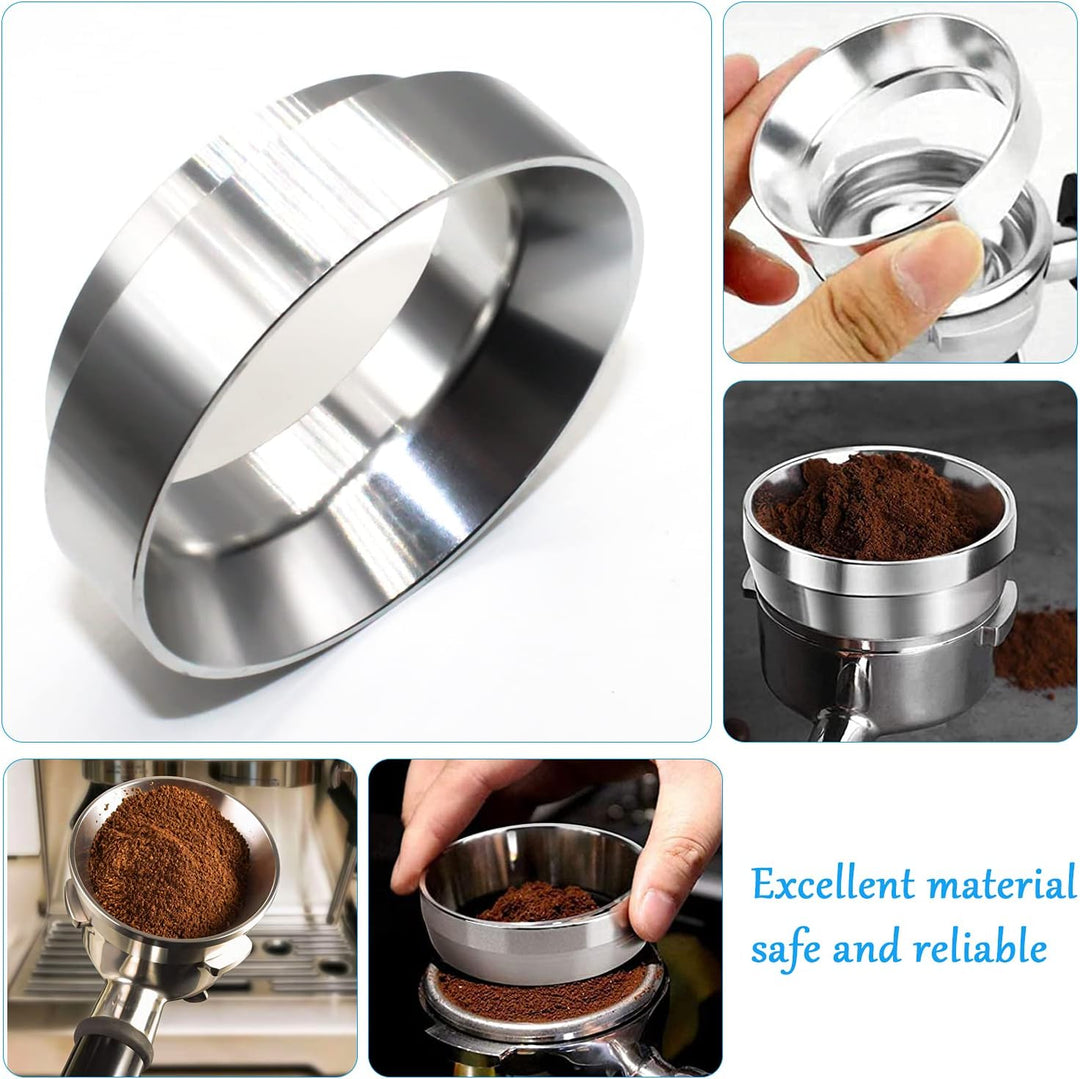 GIAK Espresso Dosiertrichter aus Edelstahl 54mm Kaffee Dosierring Siebträger Trichter zum exakten be