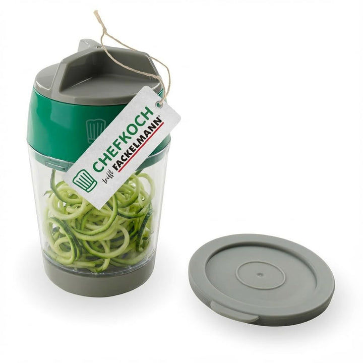 Chefkoch trifft Fackelmann Spiralschneider aus ABS & Edelstahl – 13 x ø9 cm – Für breite, schmale &