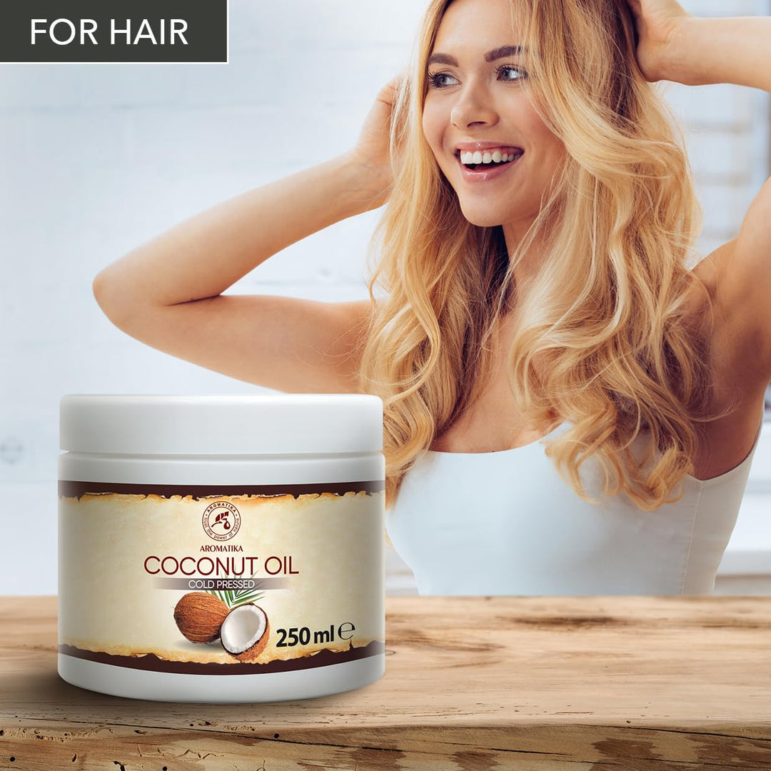 Kokosöl 250ml - Cocos Nucifera - Indonesien - Kaltgepresst - Rein & Natürlich - Kokosnussöl - Unraff