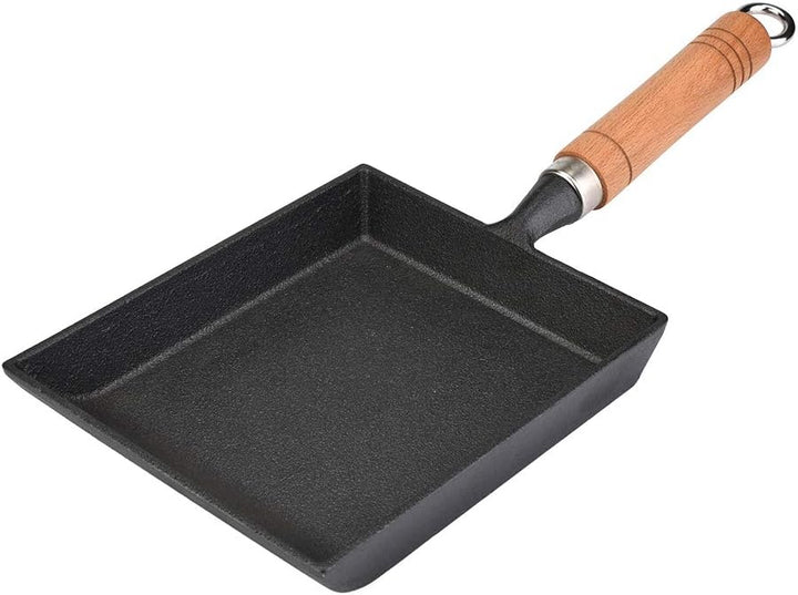 Japanische Nonstick Omelett Pfanne, verdicken keine Beschichtung Eisen tragbare quadratische Bratpfa