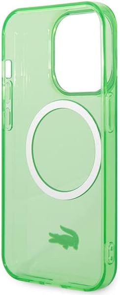 Lacoste LCHMP14XULON Hülle für iPhone 14 Pro Max 6.7" Grün hardcase Transparent