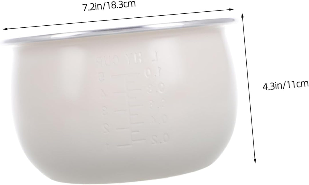 Reiskocher Innentopf Keramik Glasiert 2l Halbkugel Design Für Gleichmässige Wärmeverteilung Vielseit