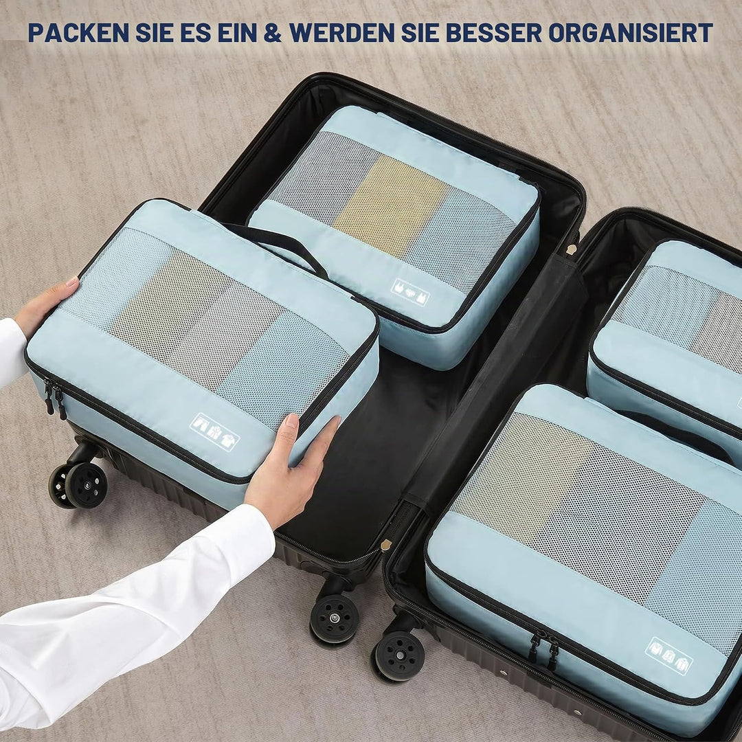 MURISE Koffer Organizer 8 Stück, Packing Cubes für Urlaub und Reisen, Packwürfel Packtaschen für Kof