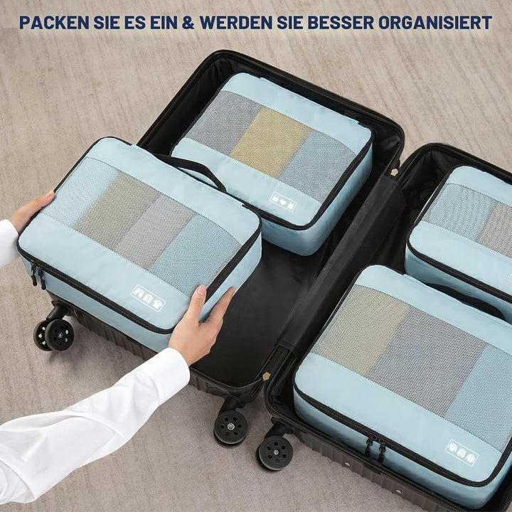 MURISE Koffer Organizer 8 Stück, Packing Cubes für Urlaub und Reisen, Packwürfel Packtaschen für Kof