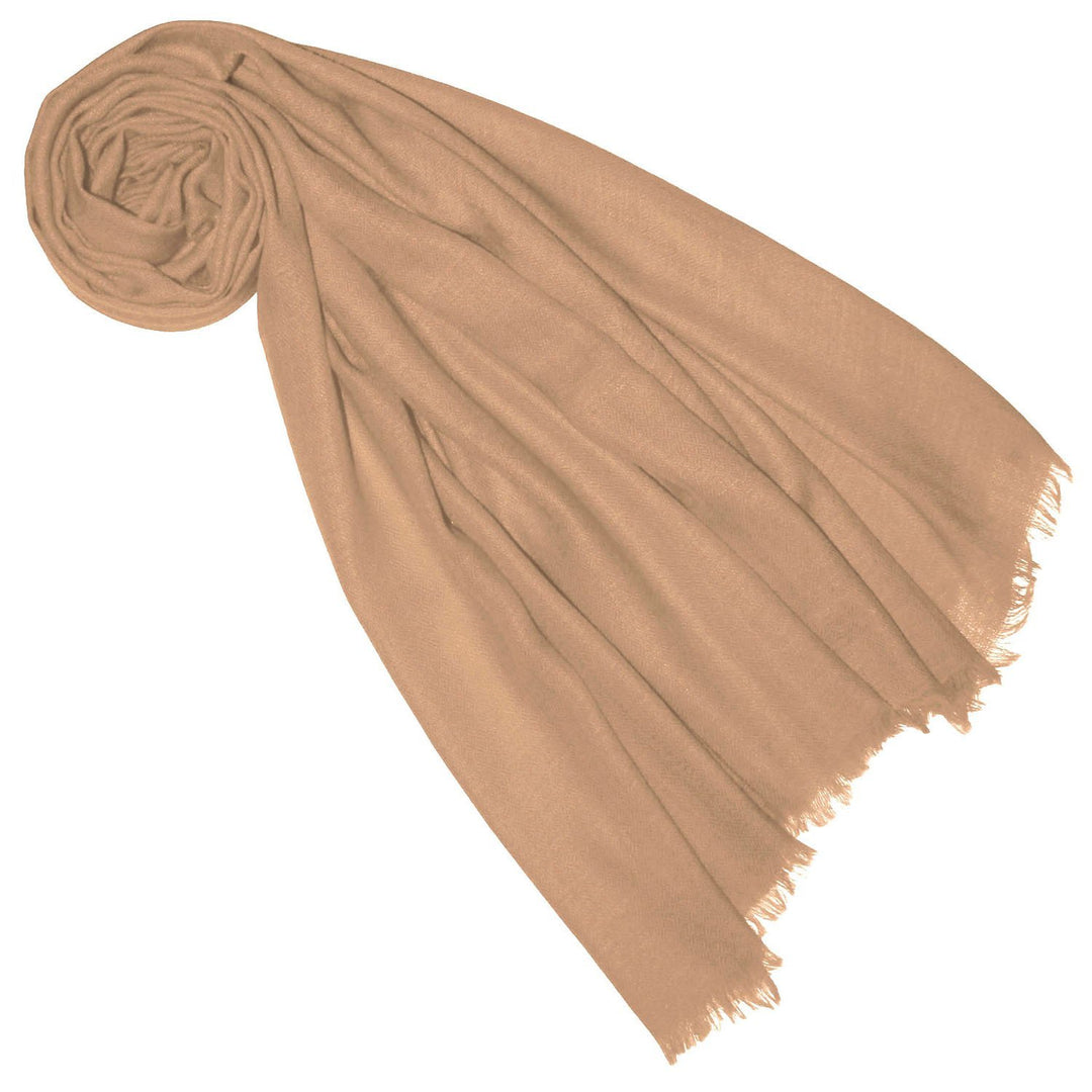 Lorenzo Cana Pashmina Damenschal Schaltuch 100% Kaschmir Kaschmirschal Kaschmirtuch 70 x 200 cm Hell