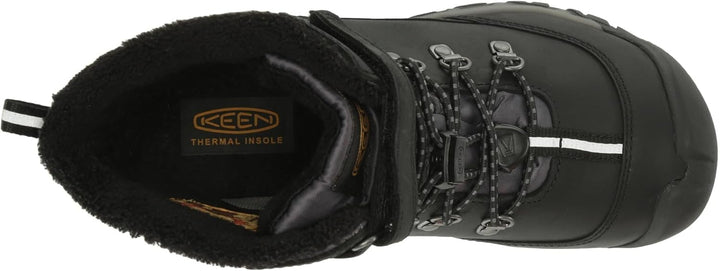 KEEN Unisex Kinder Kanibou Waterproof Schneestiefel 24 EU Black Magnet, 24 EU Black Magnet