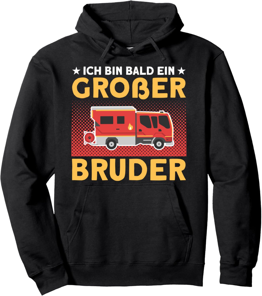 Grosser Bruder Geschwister Feuerwehrmann Brüder Pullover Hoodie