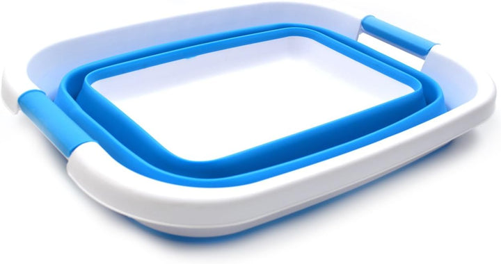 SAMMART 25L Zusammenklappbarer Wäschekorb / -wanne - faltbarer Aufbewahrungsbehälter/Organizer - tra