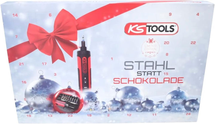 KS Tools TOOLS 999.3333 Adventskalender > Stahl statt Schokolade < Limited Edition 2022, bestehend a