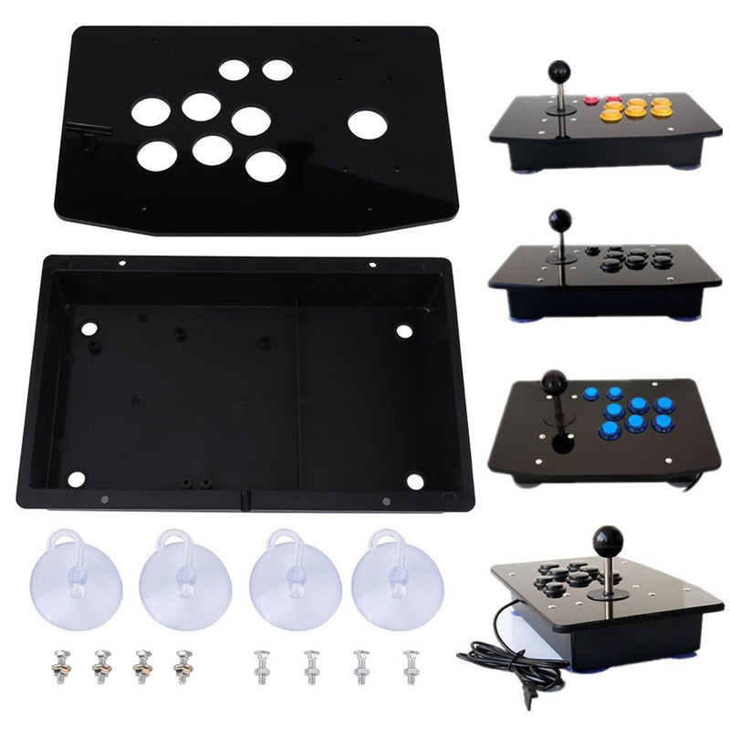 Arcade Game Kit USB Encoder mit geringer Verzögerung PC Joystick DIY Controller Schwarze Acrylscheib
