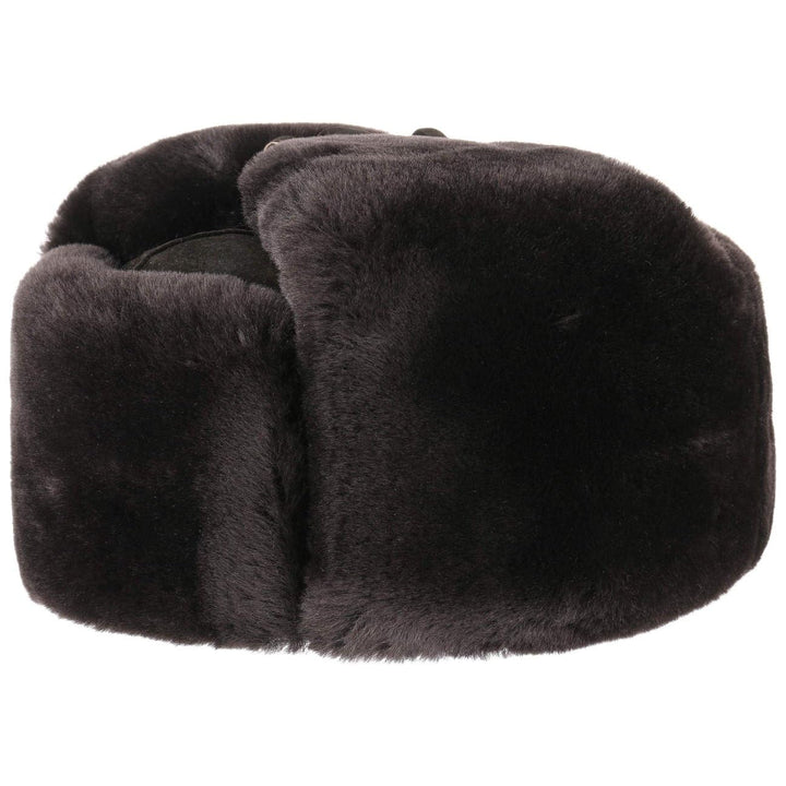 Leder Lapeer Fliegermütze (XXL/62-63 - braun)