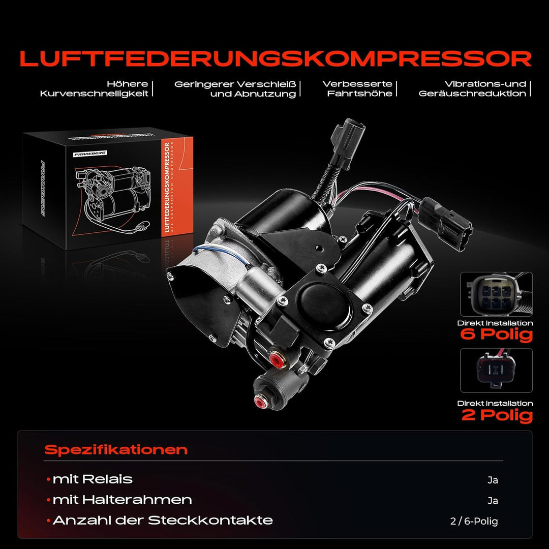 Frankberg Luftfederung Kompressor Kompatibel mit Discovery III L319 LA TAA 2004-2009 Discovery IV L3