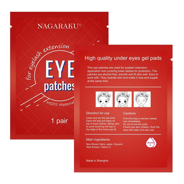 NAGARAKU 100 Paar Wimpernverlängerung Eye Pads Unter Augenpads Gel Augenpads Hydrogel Augenpads Einz