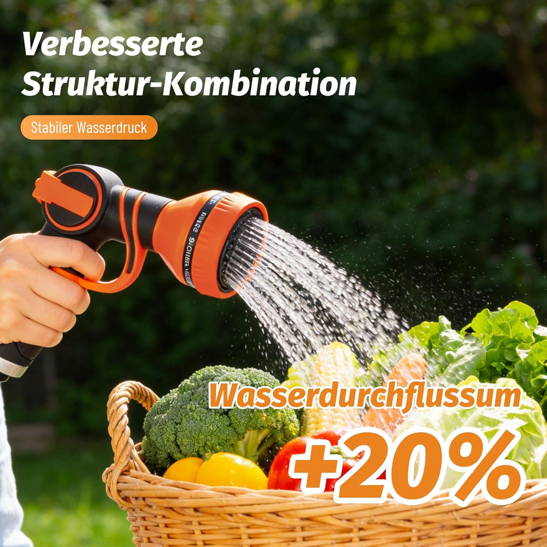 Gardena Wand-Schlauchbox RollUp 30 m – 180° Schwenkbare Schlauchtrommel, Flexible Bewässerung für Gr