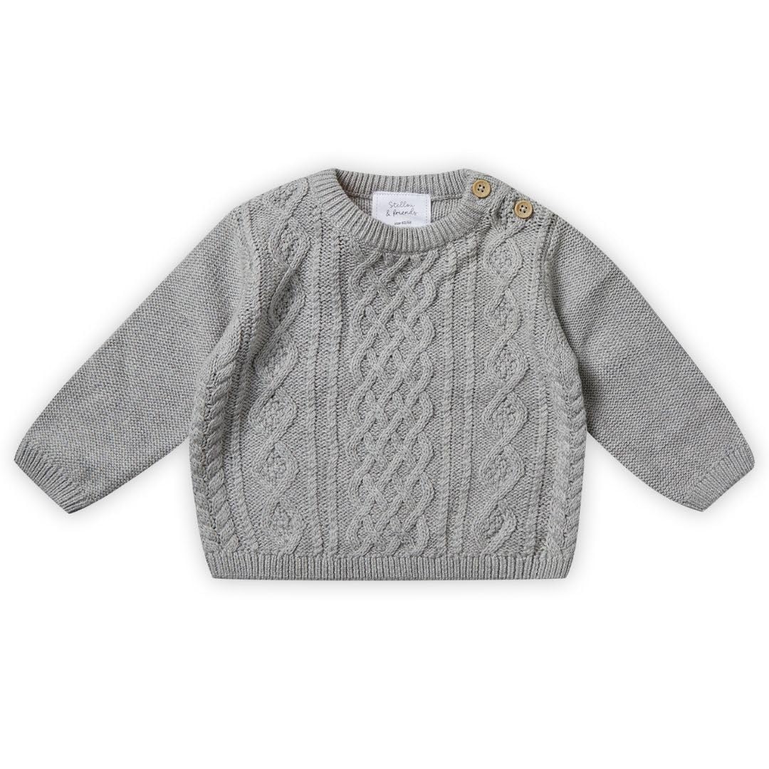 Stellou & friends Strickpullover für Jungen und Mädchen I Hochwertige Baby-Kleidung aus 100% Baumwol