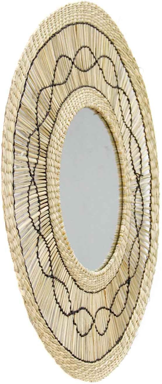 THINIA HOME Wandspiegel in Meeresalgen, rund, Durchmesser 55 cm
