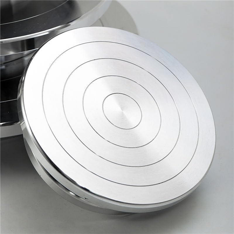 15/20/25/30CM Töpferscheibe Aluminium-Drehscheibe DIY Tonwerkzeuge Doppelseitige Kuchenkeramik-Drehs