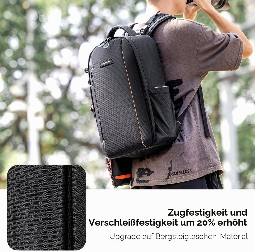 K&amp;F Concept Kamerarucksack für Fotografen, Fotorucksack Klein Multifunktionale Camera Backpack Wasse