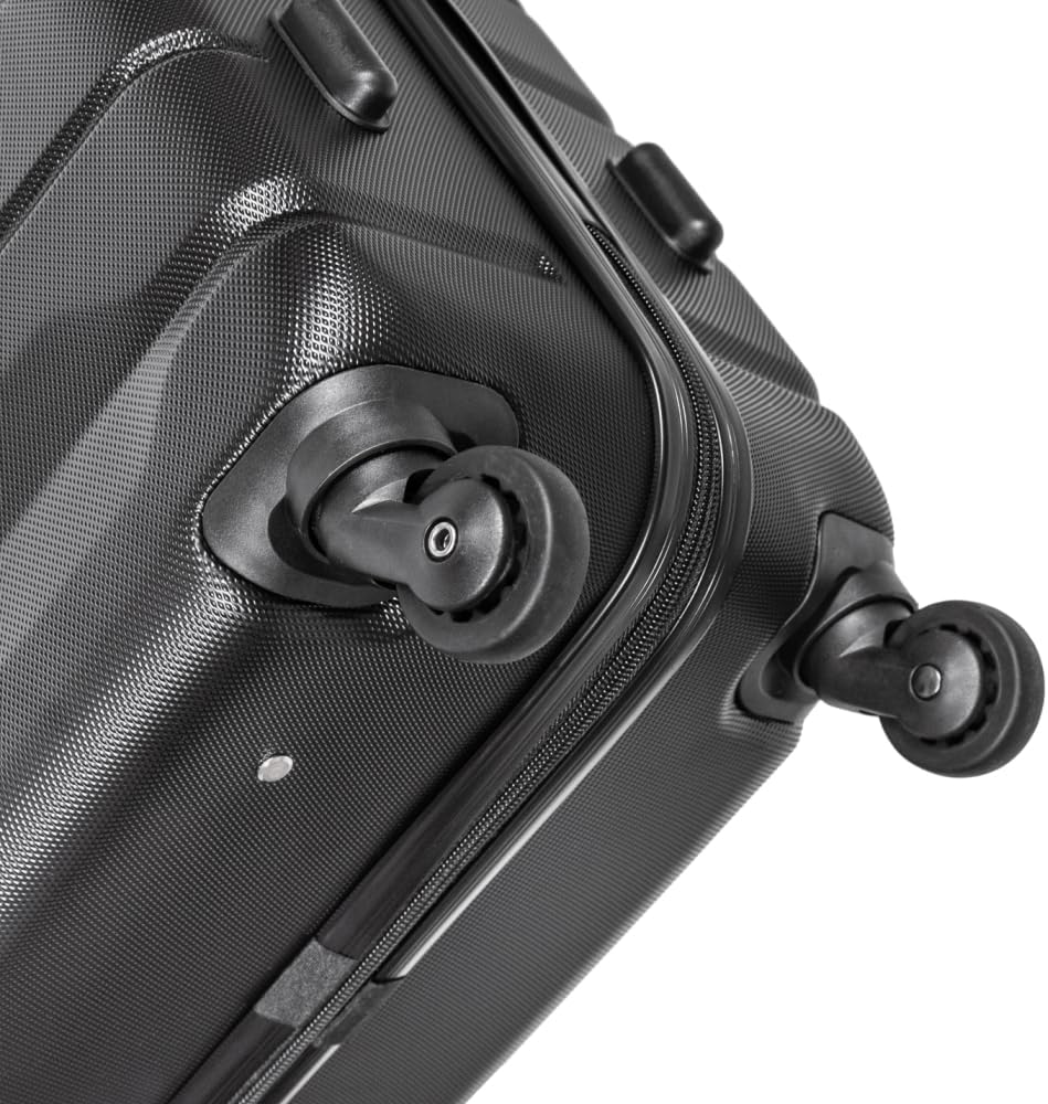 OCHNIK Handgepäck Kabinenkoffer | Farbe: Schwarz | Grösse: S | 56x37x23 cm | Reise-Koffer mit 4 Roll