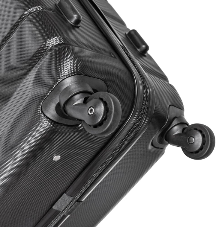 OCHNIK Handgepäck Kabinenkoffer | Farbe: Schwarz | Grösse: S | 56x37x23 cm | Reise-Koffer mit 4 Roll