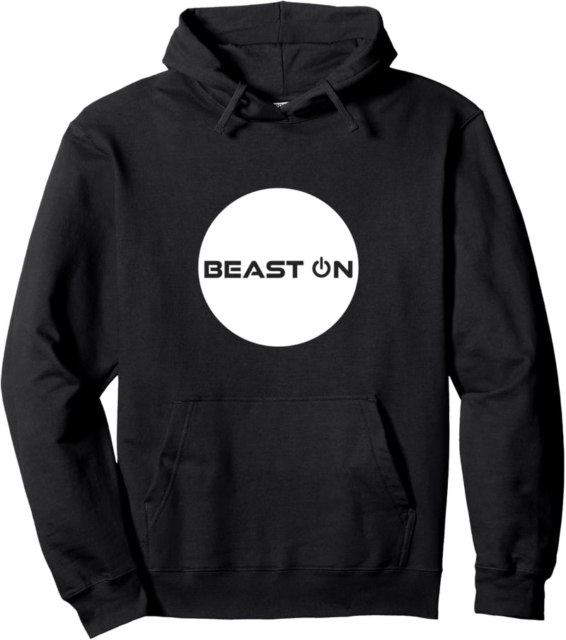 Beast ON Design Kreis Motiv Gym Motivation Fitness Sprüche Pullover Hoodie