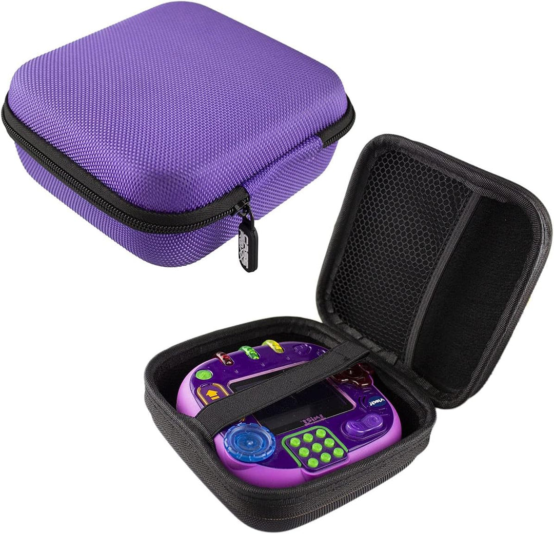 caseroxx Schutztasche für Lernspielkonsole kompatibel mit V-Tech Rocket Twist in lila, Transport Auf