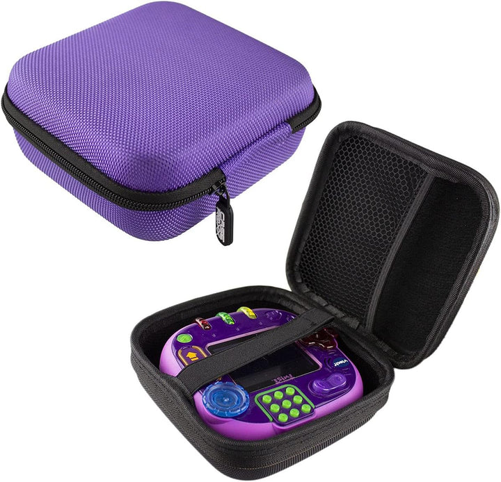 caseroxx Schutztasche für Lernspielkonsole kompatibel mit V-Tech Rocket Twist in lila, Transport Auf