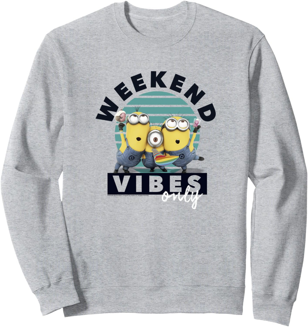 Despicable Me Minions Group Shot Party Weekend Vibes Only Sweatshirt