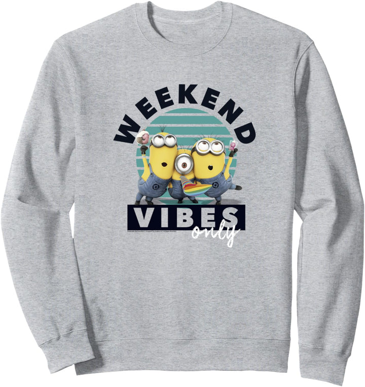 Despicable Me Minions Group Shot Party Weekend Vibes Only Sweatshirt