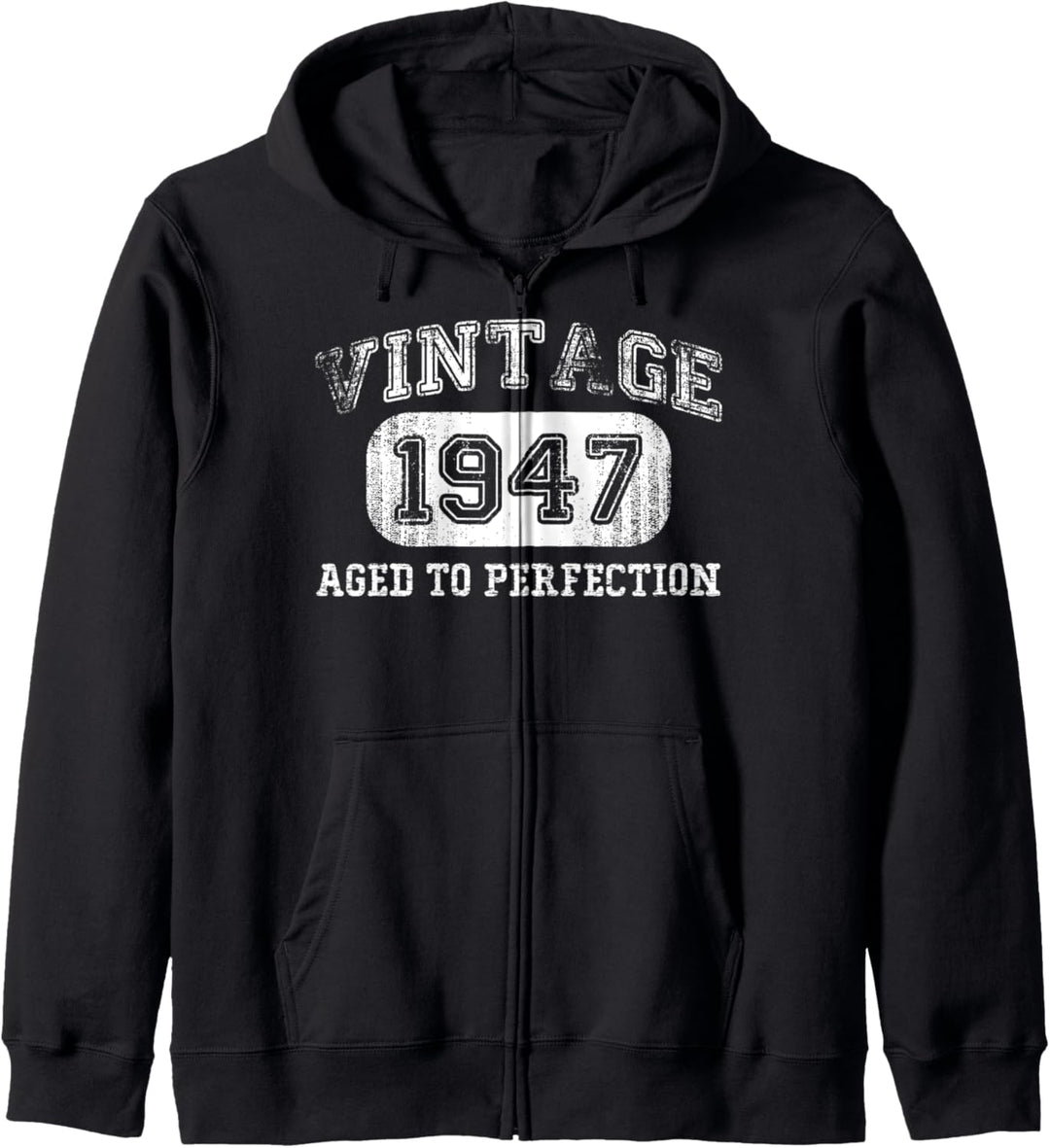 Vintage 1947 Geburtstag Geschenke 75 Jahre alt 75. Geburtstag Kapuzenjacke