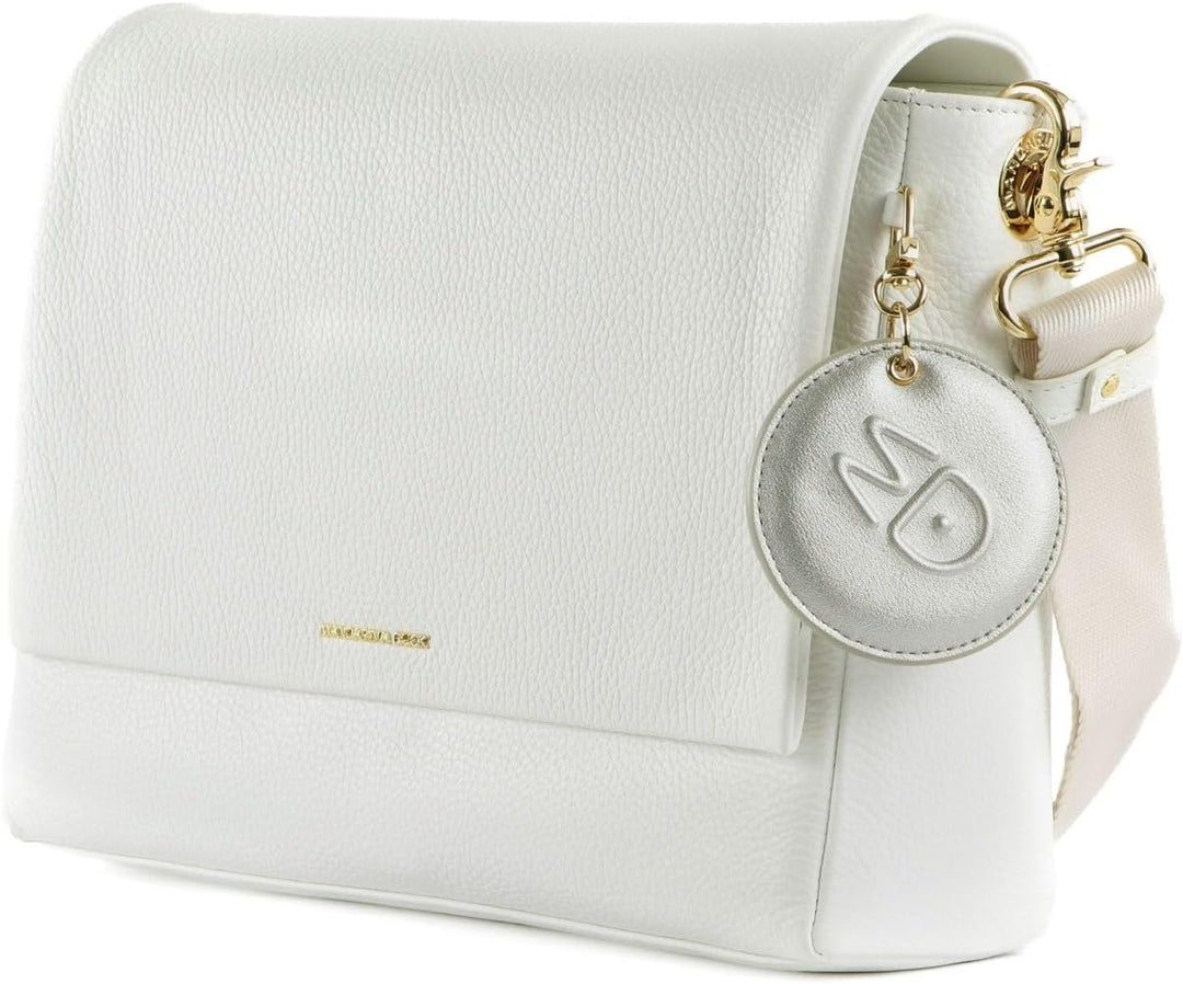 Mandarina Duck Damen Mellow Leather Tasche Optical White, Optical White