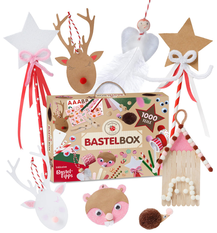 Lulubug Bastelbox XL 1000 Teile mit Tragegriff 1000 Teile - Weihnachten, 1000 Teile - Weihnachten