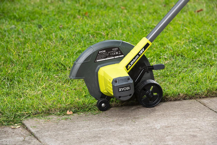 RYOBI 18 V ONE+ Akku-Rasenkantenschneider RY18EGA-0 (Verstellbarer Griff, 22 cm Messer, 4-stufige Sc