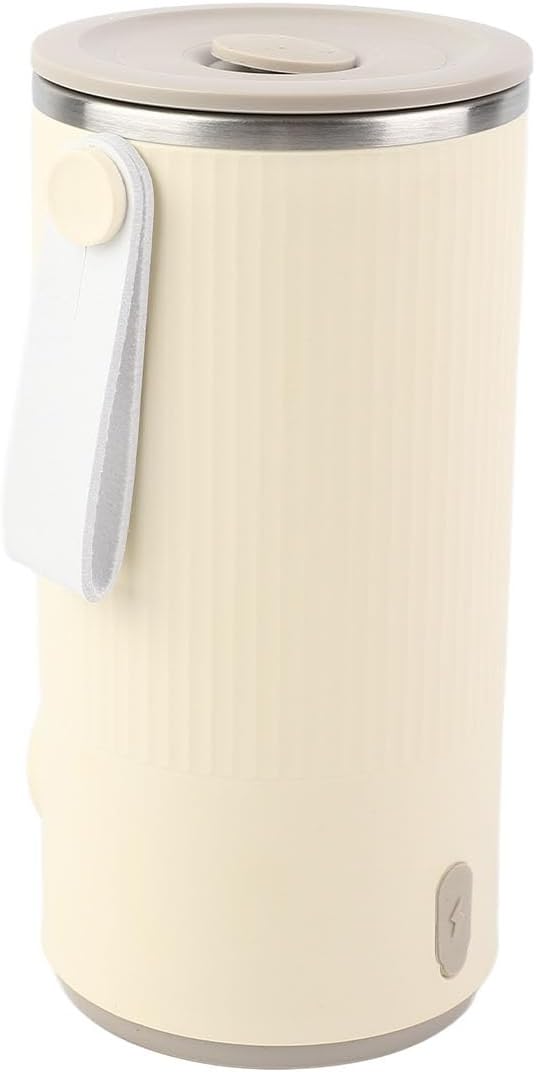 Elektrischer Wasserkocher, kabellos, Edelstahl, 400 ml, für Auto und Reisen, mit wiederaufladbarem D