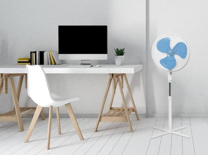 Bestron Standventilator mit drei Geschwindigkeitsstufen, Ventilator mit 75° Oszillation-Funktion & h