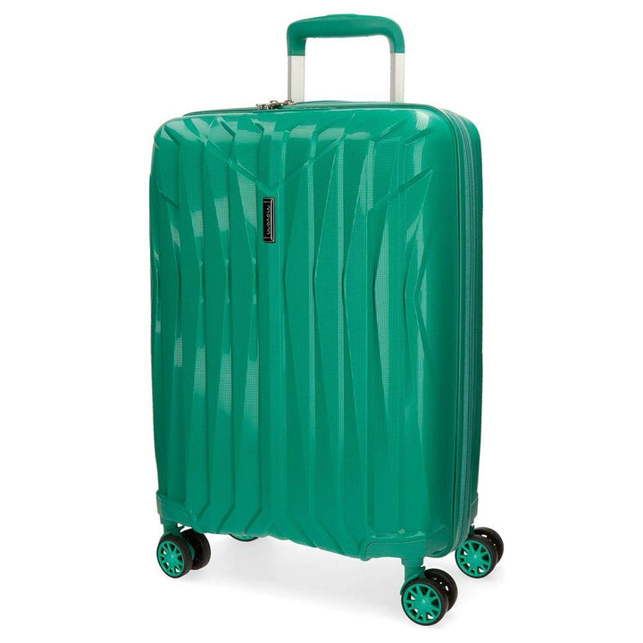 Movom Fuji Kabinenkoffer Grün 39x55x20 cms Hartschalen Polypropylen TSA-Schloss 37L 2,7Kgs 4 Doppelr