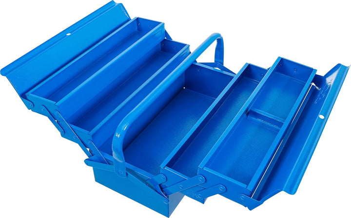 BGS 33000 | Metall-Werkzeugkasten | leer | 420 x 200 x 200 mm | 5 Fächer | Stahlblech leer | 5 Fäche