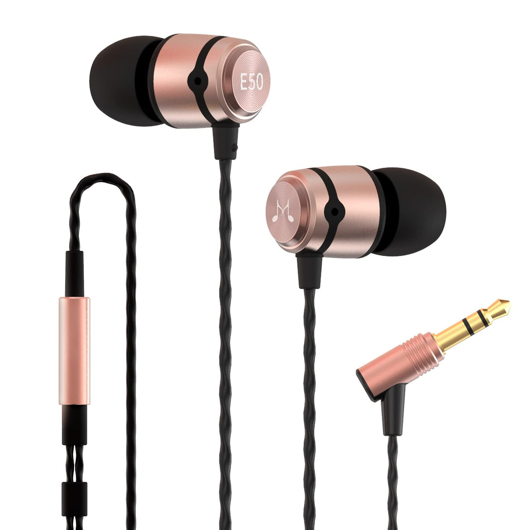 SoundMAGIC E50 Wired Earbuds Without Microphone, In-Ear HiFi Headphones, Noise Isolating Headphones,