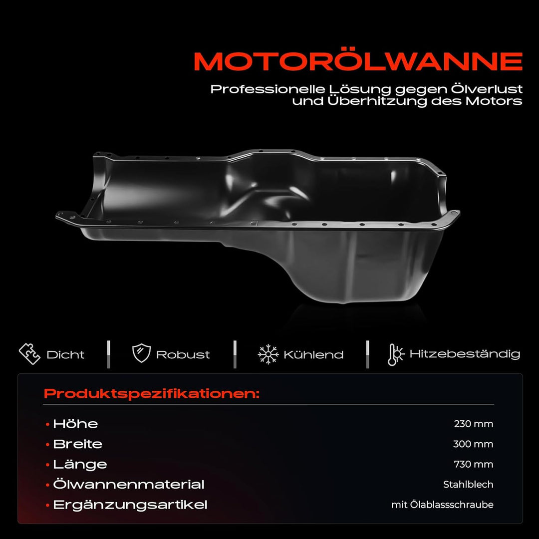 Frankberg Ölwanne für Grand Cherokee II WJ, WG Wrangler II TJ 4.0L Benzin 1998-2006 53010340