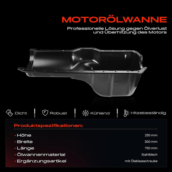 Frankberg Ölwanne für Grand Cherokee II WJ, WG Wrangler II TJ 4.0L Benzin 1998-2006 53010340